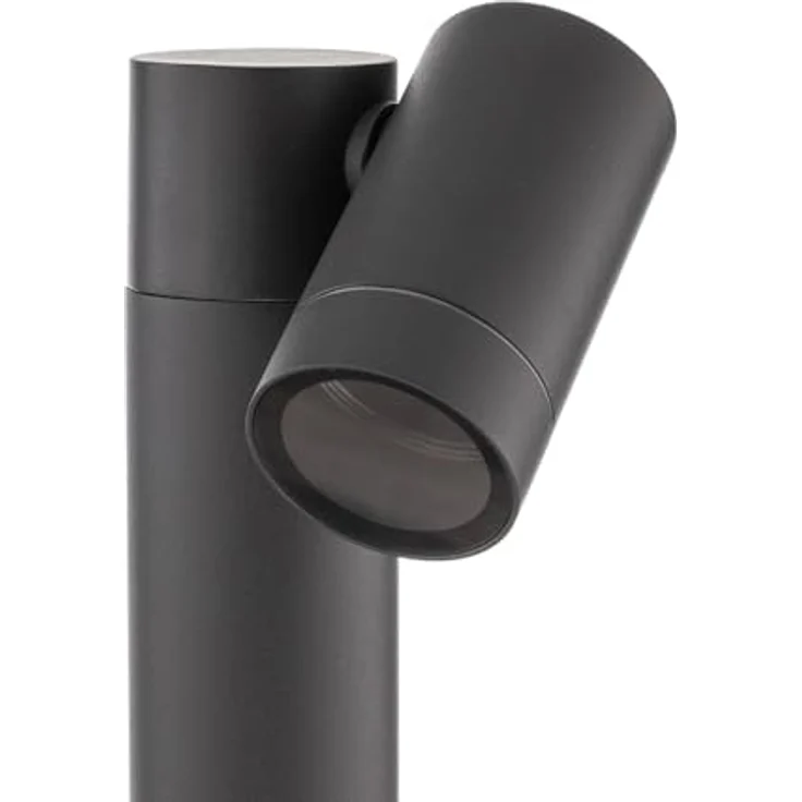 PRIOS Außenleuchte Tulimar, moderne 1-flammige Pollerleuchte aus schwarzem Aluminium, IP65, GU10, für Garten und Terrasse – Bild 4