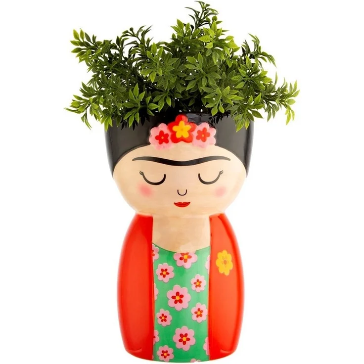 Sass & Belle Dekovase Blumenvase Frida (handbemalt, 1 St, Dolomit), ca. Ø 12 x 19 cm – Bild 2