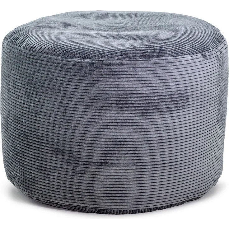 Sitzsack DRUM, Polyester, Grau, 85 x 60 x 85 cm