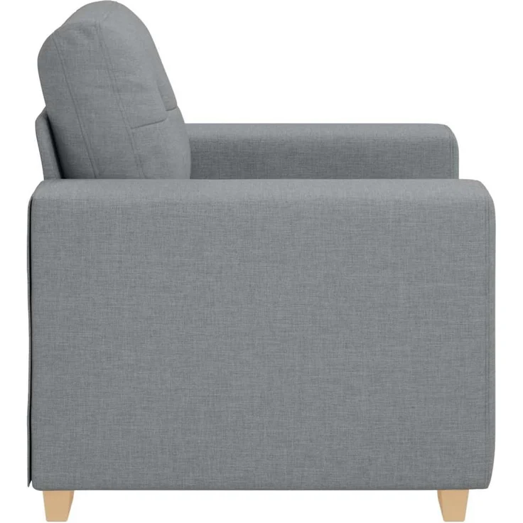 vidaXL Sessel Hellgrau 100x78x80 cm Stoff 4105058 – Bild 5