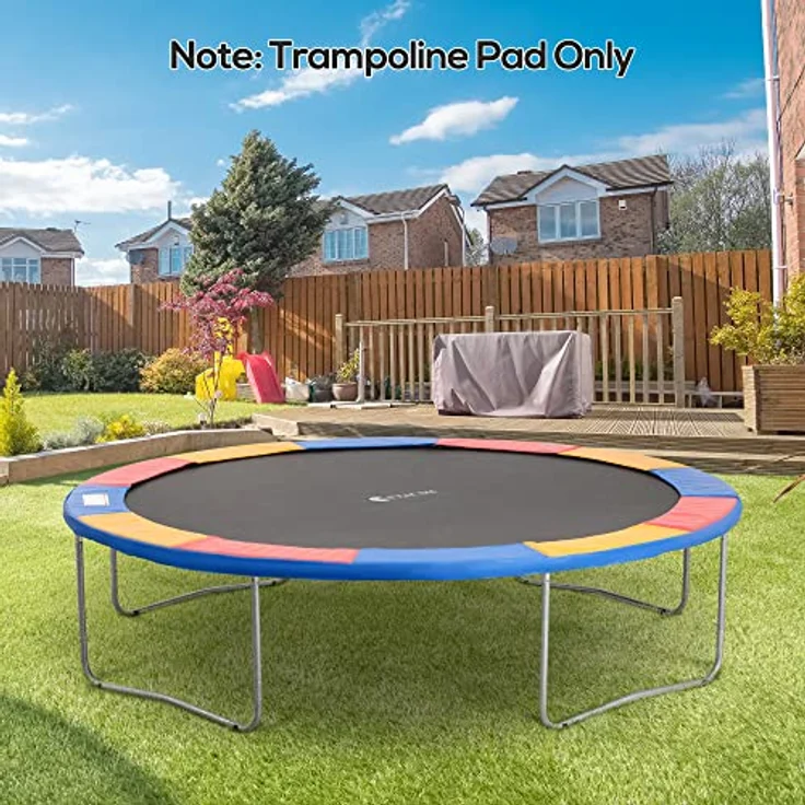 HOMCOM Trampolin Randabdeckung Ø366 cm, bunte PE-Polsterung für sichere Nutzung und Wetterschutz – Bild 2