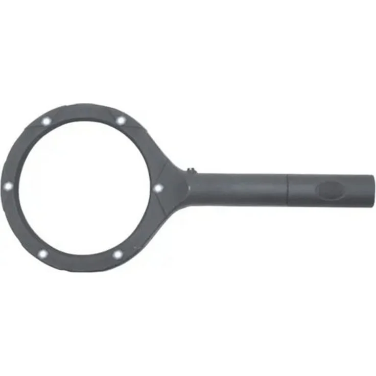 DocMed Leuchtlupe Universallupe mit LED-Beleuchtung, Softgrip-Oberfläche, Große Linse, 1-tlg, 5-fachen Vergrößerung, LED-Beleuchtung – Bild 2