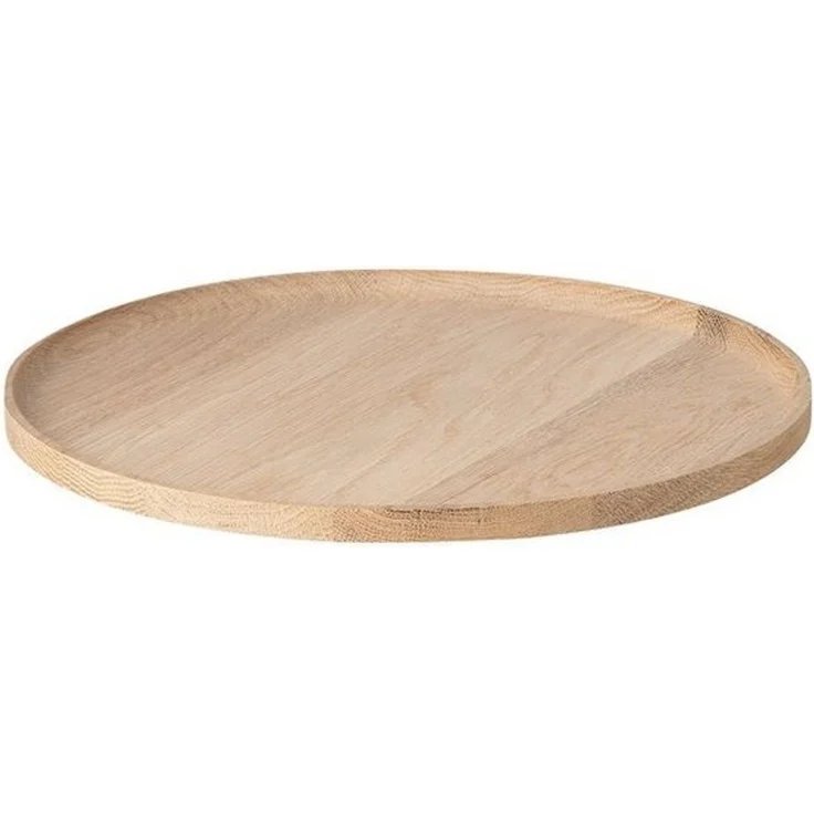 blomus Servierplatte -OKU- Holztablett aus Eiche Rund, Eiche – Bild 5