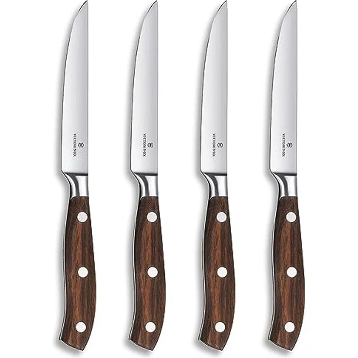 Victorinox Grand MaÎtre Rosewood Steakmesser-Set, 4-teilig Taschenwerkzeug, 0, Mehrfarbig, One Size, 400