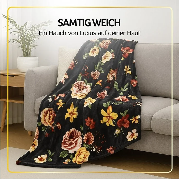 Wohndecke LUXUS Decke, Bestlivings, XXL Premium Kuscheldecke 240x200 cm - 580g/m² – Bild 3