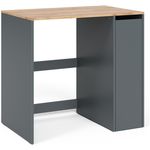 Waschmaschinenschrank Viktor Anthrazit/Goldkraft Eiche 93.6 x 88.2 cm mit Fächern und Tür Vicco