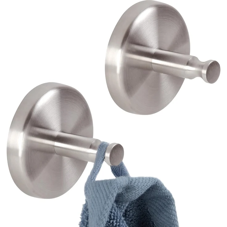 bremermann Handtuchhaken Bad-Serie PIAZZA - 2er Set, aus Edelstahl matt, (2-St)