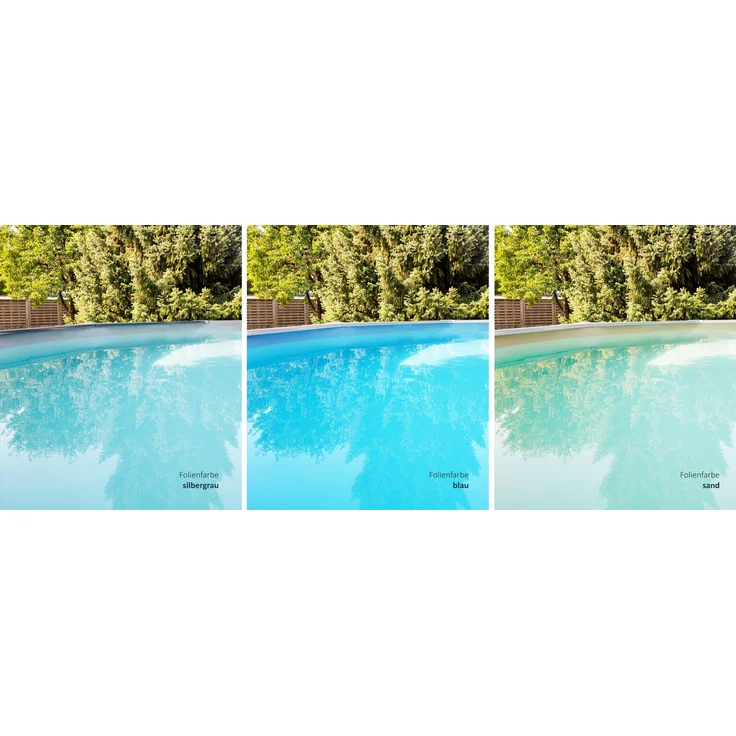 Steinbach Stahlwandpool Set Nuovo de Luxe II Ø 550 x 120 cm - grau – Bild 4