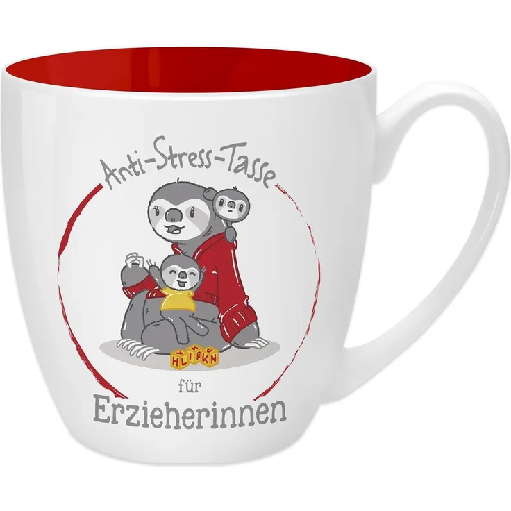 GRUSS & CO Anti-Stress-Tasse Motiv "Erzieherinnen" | Tasse mit Spruch, 45 cl, New Bone China | Geschenk Danke | 45489