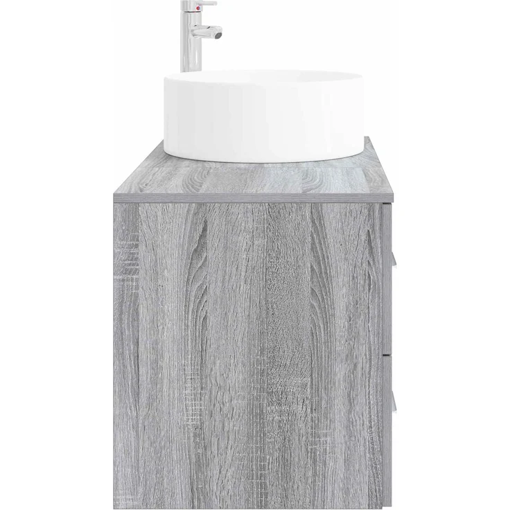 vidaXL Badezimmerschrank-Set 2 stk. Grau Sonoma 79,5 x 44,5 x 80 cm 3404013 – Bild 4