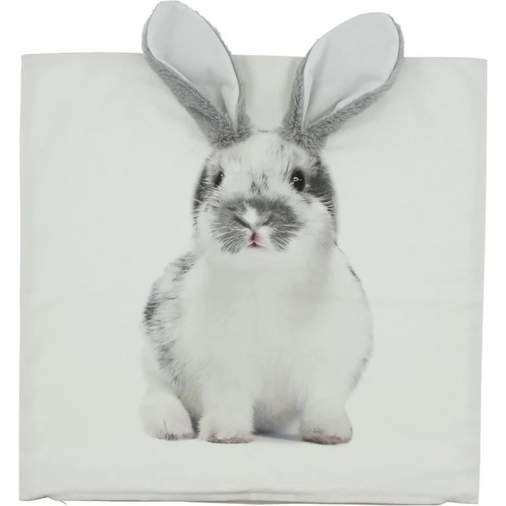 Dekoleidenschaft Kissenhülle "Hase" verschiedene Modelle, 45x45 cm, Zierkissenbezug, Kissenbezug, Osterdekoration, Zierkissenhülle mit Ostermotiv, Kuschelkissenhülle – Bild 1