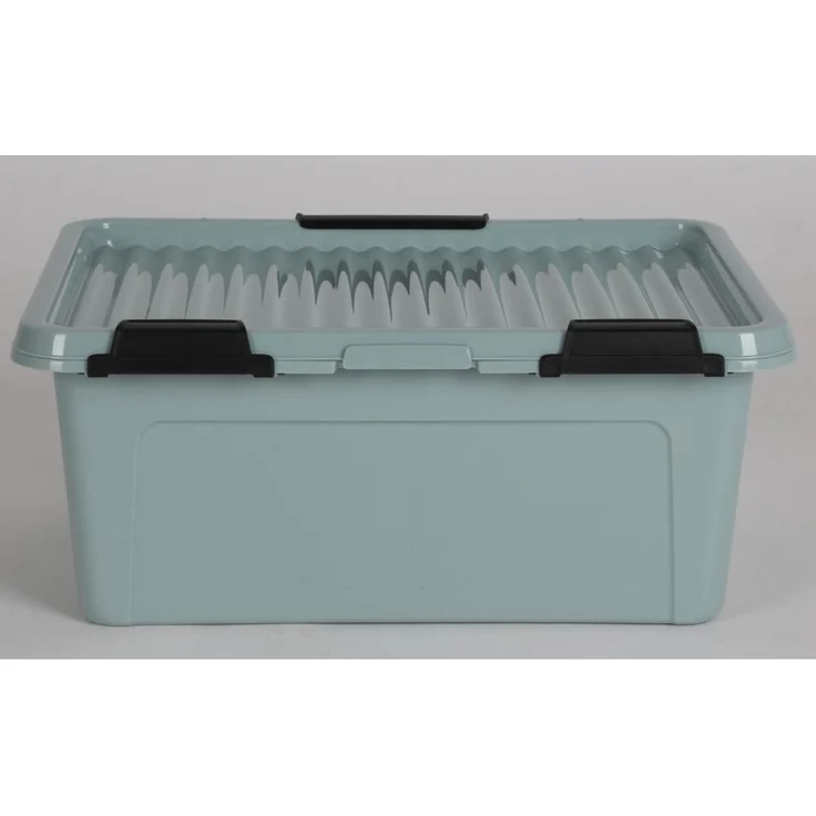 25x Scharnierbox 11L ca. 40×30×17 cm vollfarbig mit Deckel – stabile Aufbewahrungsbox für Haushalt Büro Lager Werkstatt Spielzeug Kleidung und Ordnungssysteme – Bild 5