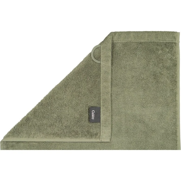 CAWÖ Handtuch - Lifestyle, Walkfrottier, Baumwolle, einfarbig Grün 50x100cm – Bild 3