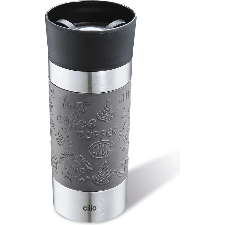 Isoliertrinkbecher VIAGGIO 360 ml grau – Bild 3