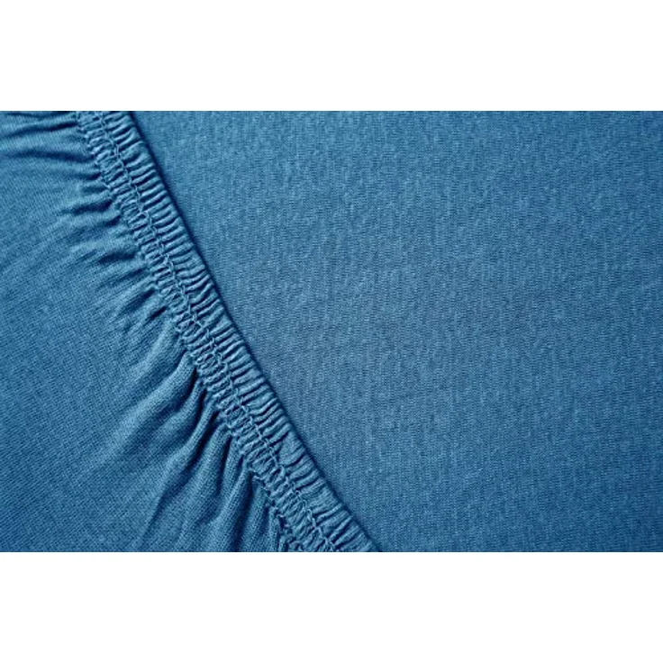 Hometex Premium Textiles Spannbettlaken für Topper bis 10cm Steghöhe, Jersey, Gummizug: Rundumgummizug, ideal für Boxspringbett Topper, 100% reine Baumwolle – Bild 4