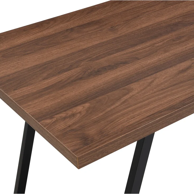 Schreibtisch mit flexibel positionierbarem Stauraum, 138,5x58x75 cm, dunkelbraun – Bild 7