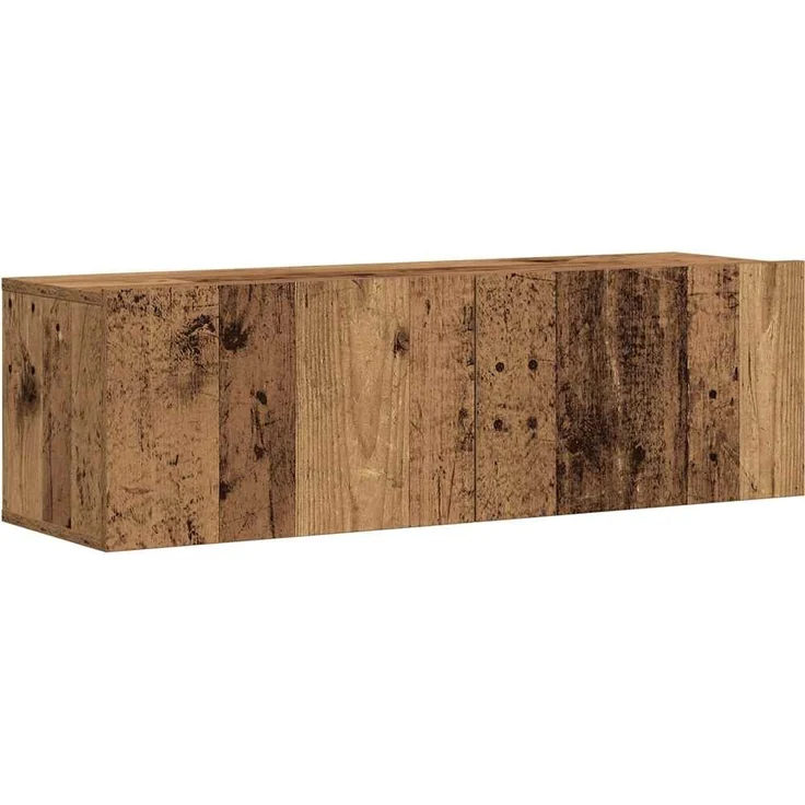 vidaXL 7-tlg. TV-Schrank-Set Wandmontage Altholz-Optik Holzwerkstoff 3329019 – Bild 5