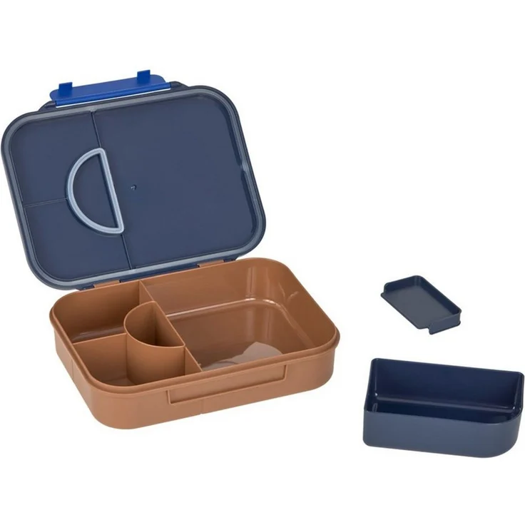 LÄSSIG Lunchbox Lässig Brotdose Kinder - Bento Lunchbox Little Gang Smile, navy – Bild 4
