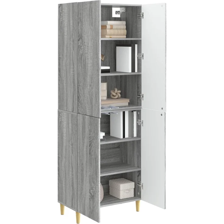 vidaXL Schrankset 2 stk. Sonoma-Grau Holzwerkstoff 3416544 – Bild 3