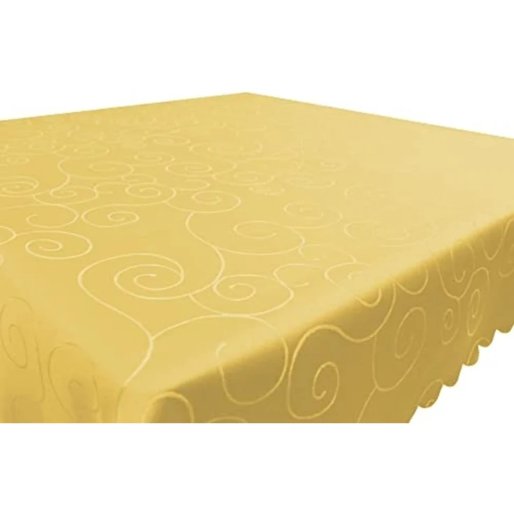 Haus und Deko Tischdecke Tischdecke Damast Ornamente eckig Circle Struktur bügelfrei pflegeleic (1-tlg) – Bild 5