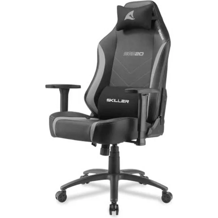 Sharkoon Skiller SGS20 Gaming Stuhl, Kunstleder, Schwarz/Grau, Normal