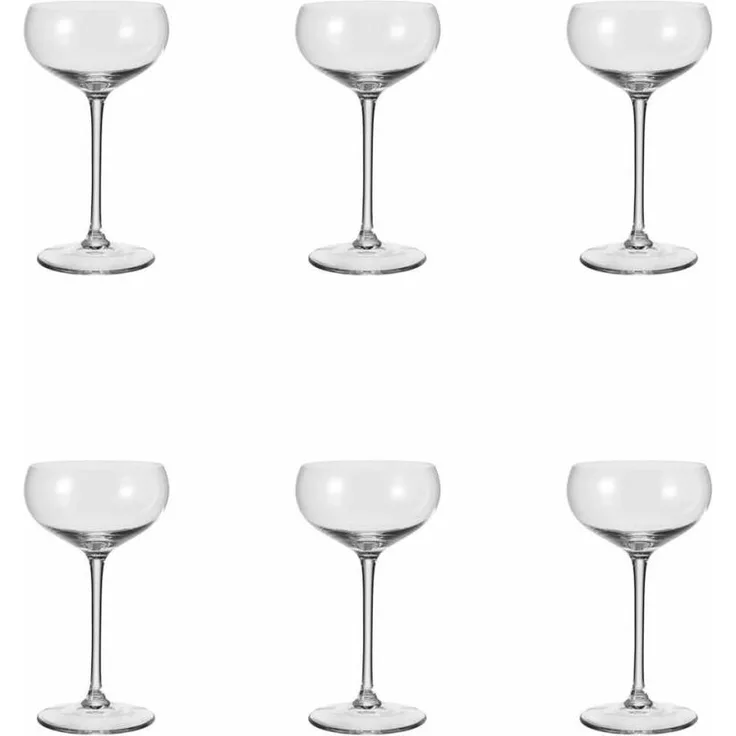 Leonardo Cheers Sektschale, 6er Set, Sektglas, Champagnerglas, Glas, 315 ml, 19987