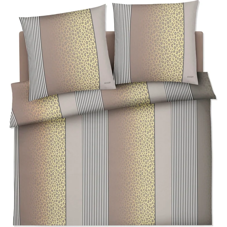 JOOP! Bettwäsche Leo 4112 03 Vanilla Mako Satin 135 x 200 + 80 x 80 cm – Bild 4