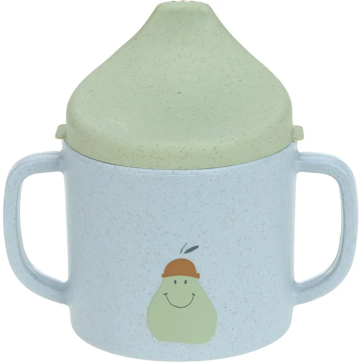 LÄSSIG Kinder Trinklernbecher mit Henkel und abnehmbarem Deckel 150 ml/Sippy Cup Happy Fruits Lemon – Bild 2