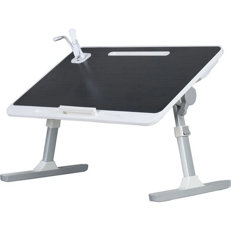 Rutaqian Laptoptisch Tisch, Laptoptisch fürs Bett, einstellbare Höhe, Neigungswinkel (Laptoptisch mit klappbare Beine, Fit bis zu 17" Laptop (60 * 40cm), für Sofa Couch Boden Arbeiten Studieren Lesen Schreiben Essen – Bild 4