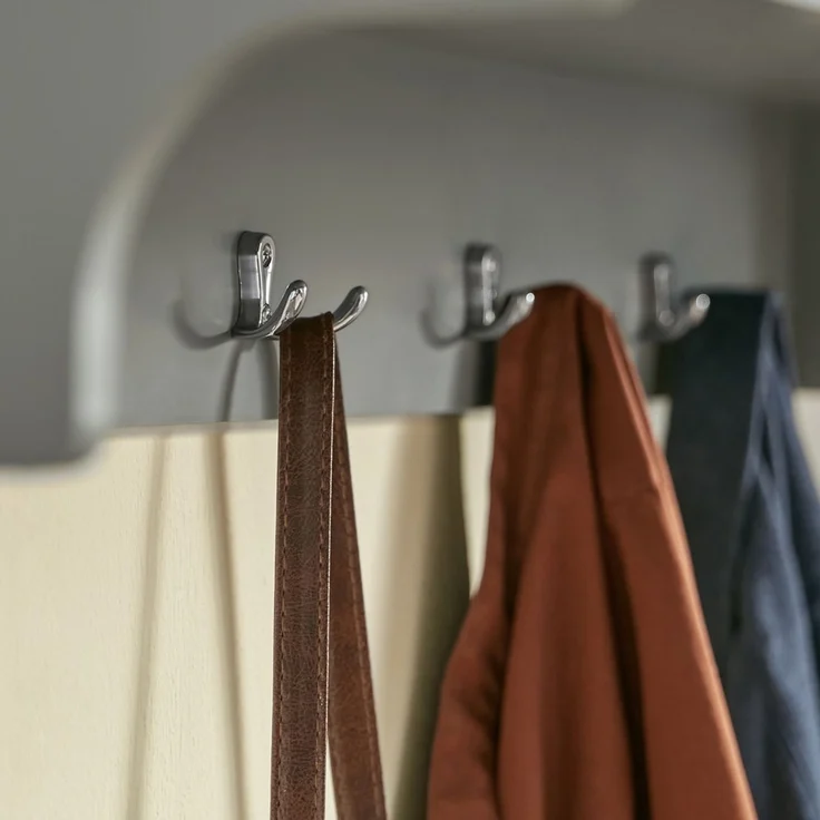 SoBuy FHK28-HG Wandgarderobe, MDF, Lackiert, Grau, 100 x 35 x 25 cm – Bild 8