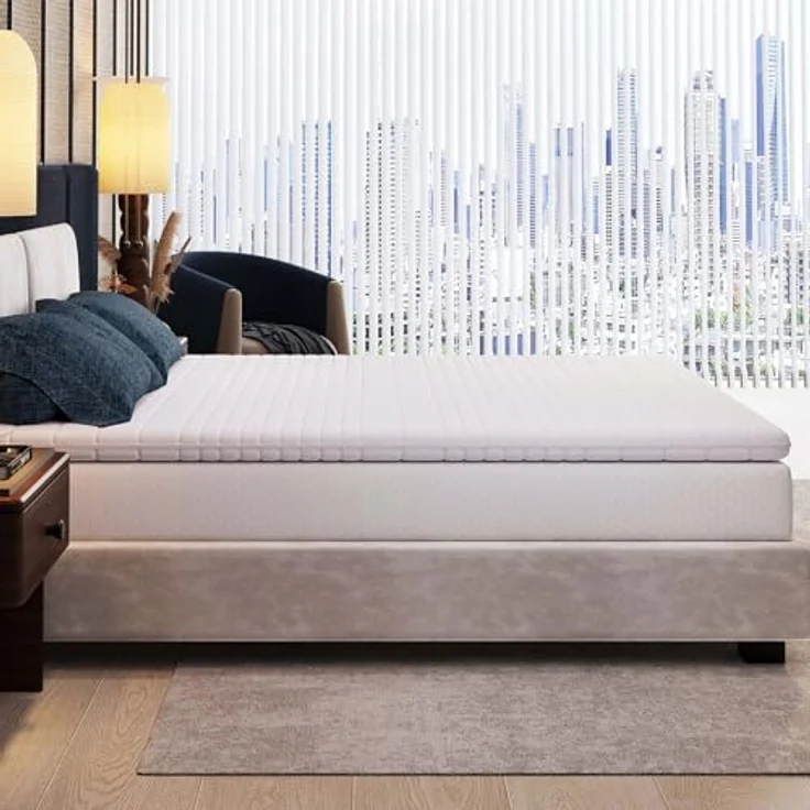 EGO HOME Matratzentopper 140x200 cm – 8cm Memory Foam Topper H2, Weicher, Premium Komfort-Topper mit Abnehmbarem & Waschbarem Bezug, Atmungsaktiv – Hochwertige Matratzenauflage für Boxspringbett Bett – Bild 8