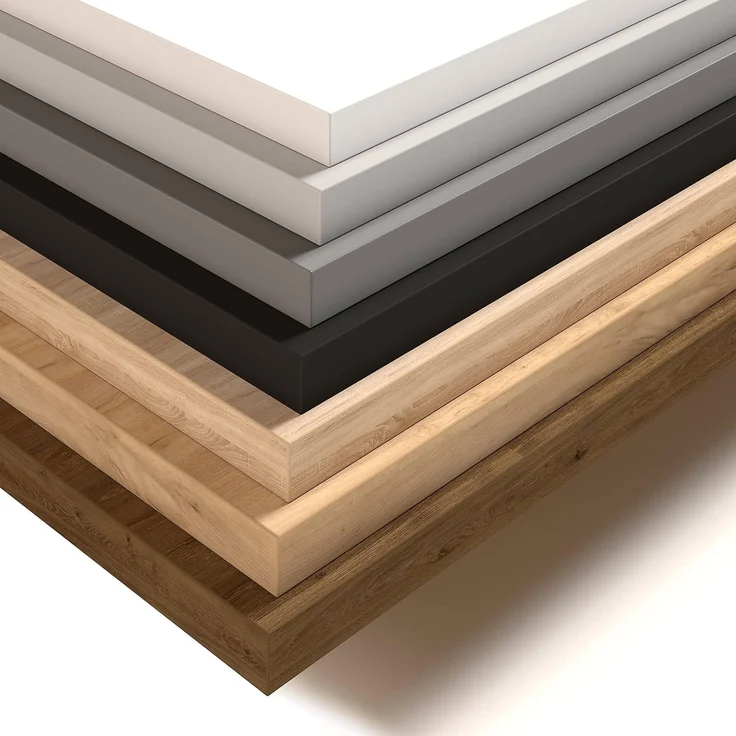 POKAR Tischplatte 2,5 cm Massiv Schreibtischplatte Bürotischplatte für Schreibtisch, Esstisch FSC-zertifizierte, Golden Craft Eichen, 120 x 60 x 2,5 cm – Bild 7