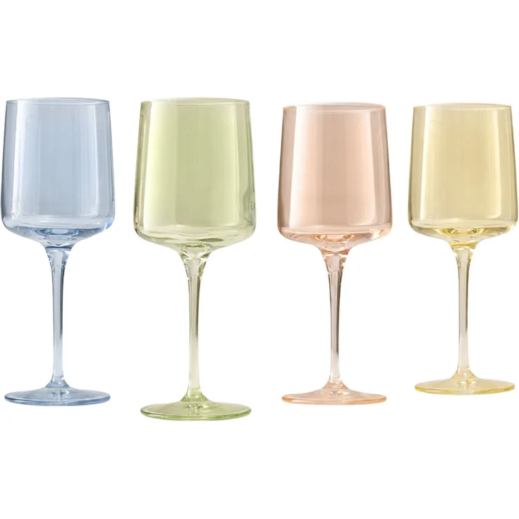 Hermia Concept 'Colore 320 HC' Weingläser-Set (4-teilig), Lachs / Gelb, 7,9 x 7,9 x 20 cm, 320 ml – Bild 3