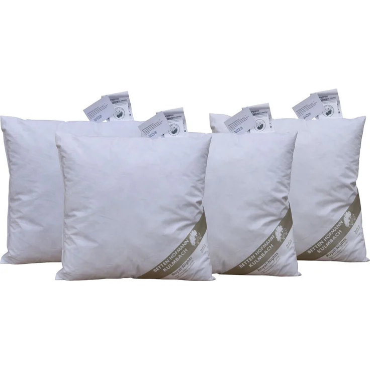 4 Stück Hofmann Kleinkissen 40x40 cm 220g Kuschelkissen Sofakissen Federkissen Dekokissen – Bild 1
