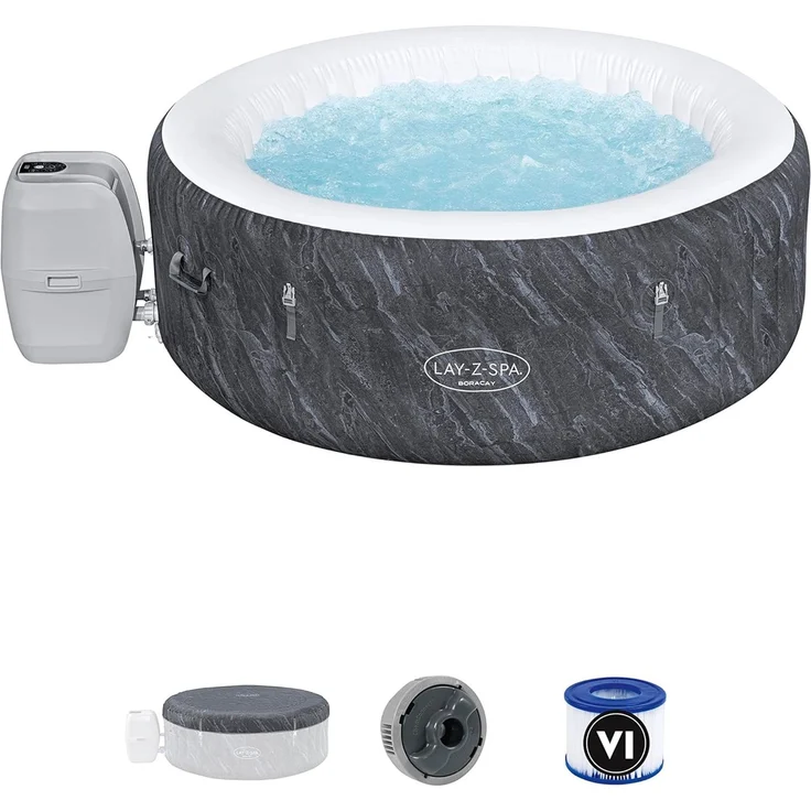 LAY-Z-SPA® WLAN-Whirlpool Boracay AirJet™ Ø 180 x 66 cm, rund – Bild 4