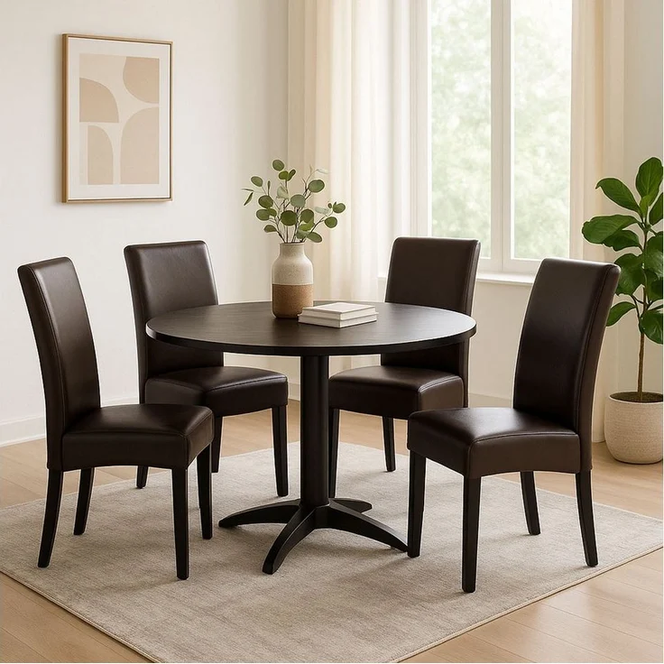 MCW Esszimmerstuhl Littau-4 (Set, 4 St), 4er-Set, Rutschfest durch Kunststoff-Bodenschoner, hohe Rückenlehne – Bild 1