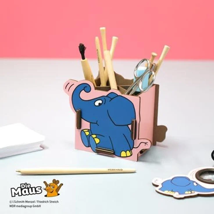 Werkhaus Stiftebox Stifte Köcher Halter Elefant von der Maus PP9827 – Bild 2