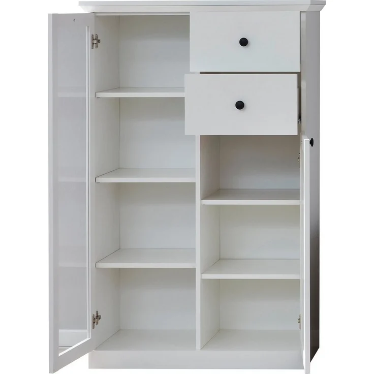 Home affaire Vitrine Örebro zeitloser Landhausstil, mit Vollauszug, Beleuchtung optional – Bild 2