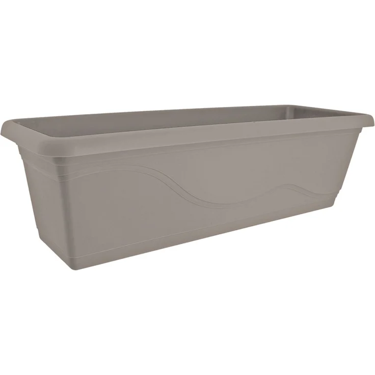HTI-Living 2er Set Taupe Blumenkasten mit Wasserspeicher 60 cm – Bild 2