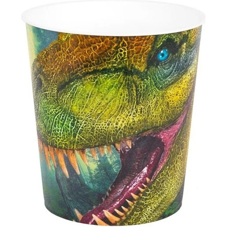 Idena Papierkorb Dinosaurier Motiv, 9 Liter, Kunststoff, Mülleimer für Kinderzimmer, Grün – Bild 4