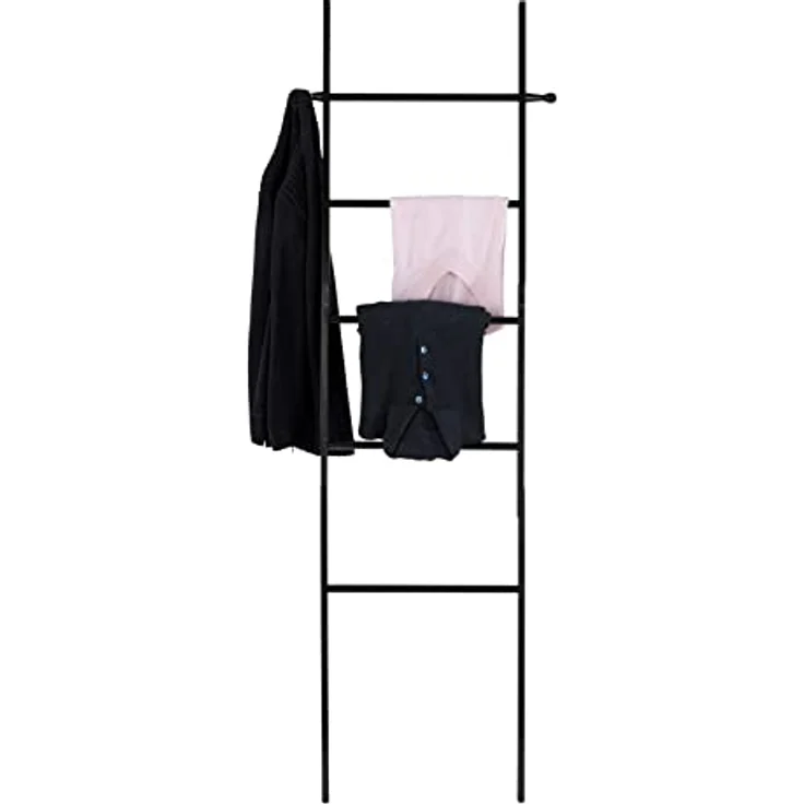 Leiter Badezimmer SURI BAMBOO, Farbe schwarz, Wenko – Bild 5