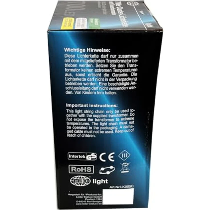 Mojawo 700 Cluster-Lichterkette LEDs, warmweiß, für Innen und Außen, 17m mit Transformator, Dunkelgrün, 8 Funktionen – Bild 5