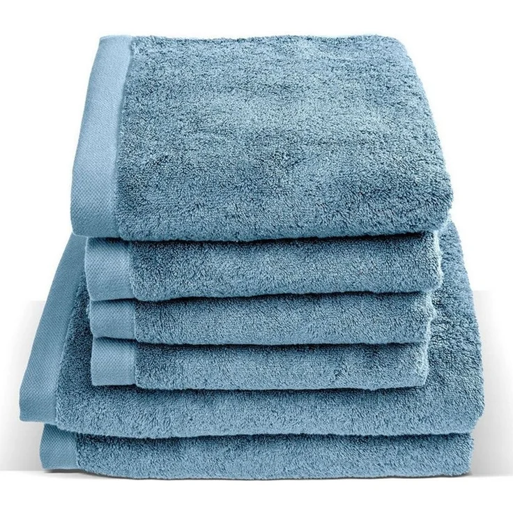 herzbach home Handtuch Set Pura, (6-St), 6er Set, 550g/m², Premium-Qualität, 100% Baumwolle, einfarbig