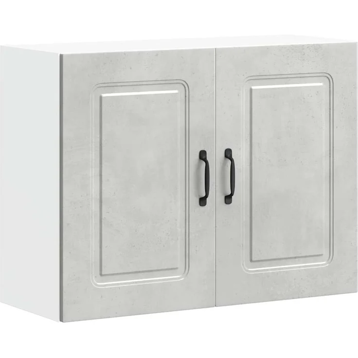vidaXL Küchen-Hängeschrank Kalmar Betongrau Holzwerkstoff 853591 – Bild 2
