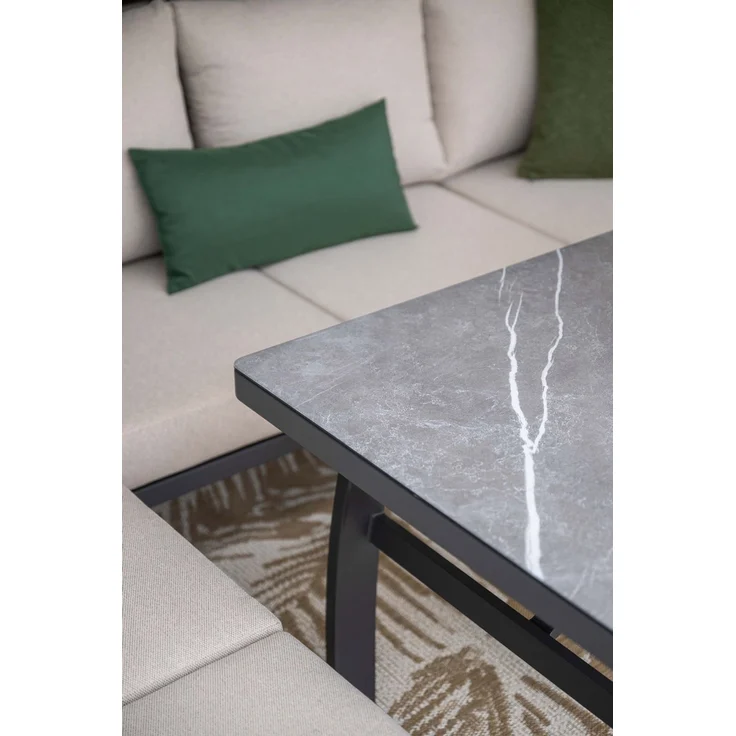 Garden Impressions Vasano Lounge-Dining Set 4-tlg. – wetterfeste Gartenlounge mit Dining-Tisch & Aluminiumrahmen – Bild 8