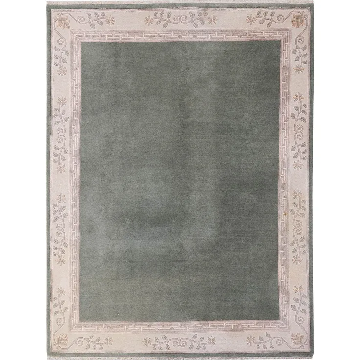 China Teppich - 300 x 250 cm - olivgrün