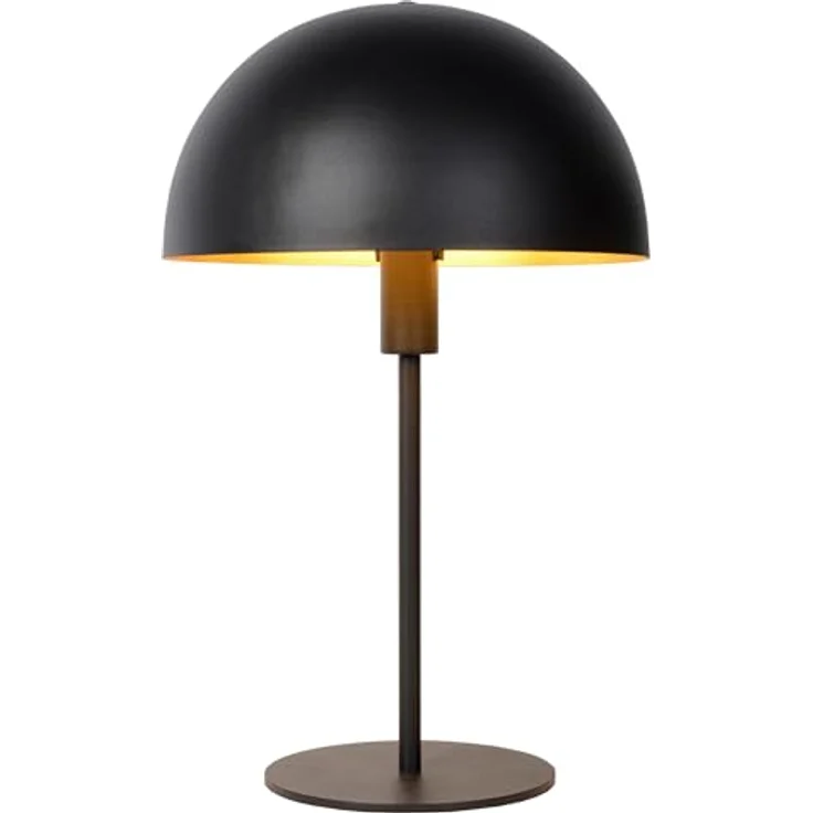 Lucide Siemon Tischleuchte, Nachttischlampe aus schwarzem Stahl, 40 cm hoch, modernes Design – Bild 1