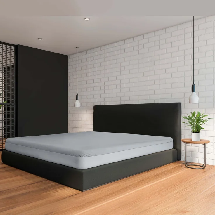 Wasserundurchlässiges Spannbettlaken für Kinder und Erwachsene , Grau : 90x190 cm-200 cm – Bild 4