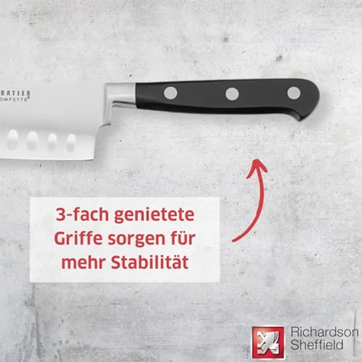 Richardson Sheffield SABATIER TROMPETTE Santokumesser 7" – Bild 4