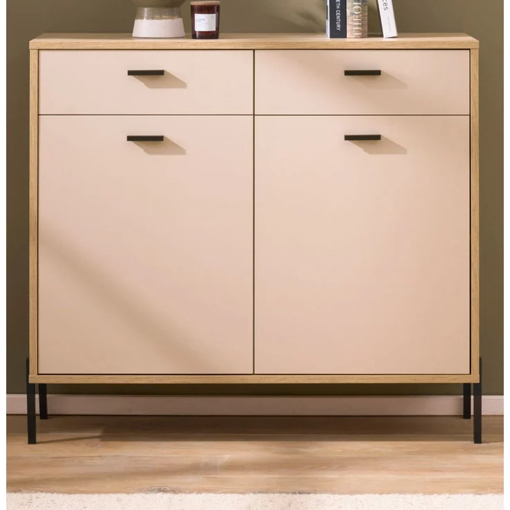 Kommode Ingar in Kaschmir und Eiche 105 cm – Bild 2